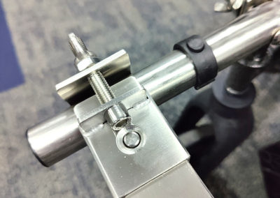 A close-up image of the EZRide butterfly clip attached to the Accessory Pack strut